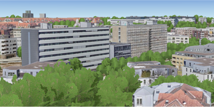 3D-Stadtmodell vom Technischen Rathaus Erfurt