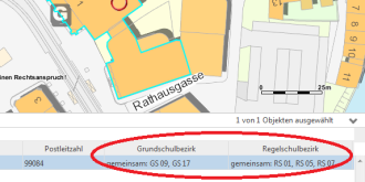Interner Verweis: Anleitung zur Suche des Schulbezirkes