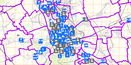 Externer Verweis (Öffnet neues Fenster): Parken (SHP, JSON, GPKG, DXF)