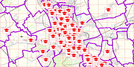 Externer Verweis (Öffnet neues Fenster): Schulen (SHP, JSON, GPKG, DXF)
